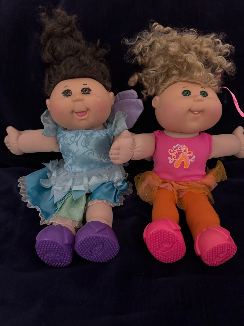 Cabbage Patch Dolls- Blue Dress & Pink Outfit Set